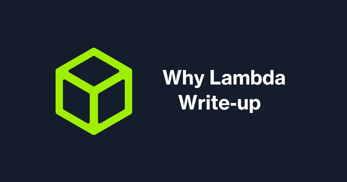 Why Lambda